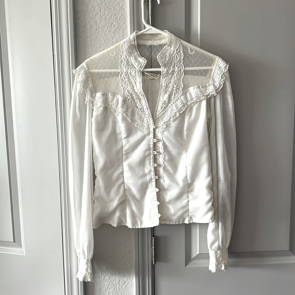 Gunne Sax Victorian Style Blouse